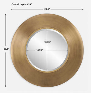 Contessa Round Mirror - full-length mirror for creating the illusion of space and light | Image 6 | InSTYLE Home & Rugs