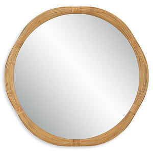 Salina Round Mirror - full-length mirror for creating the illusion of space and light | Image 2 | InSTYLE Home & Rugs