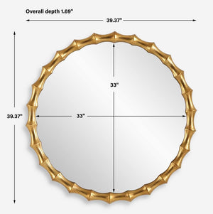 Nacala Round Mirror - modern mirror with sleek design for contemporary interiors | Image 6 | InSTYLE Home & Rugs
