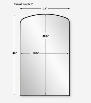 Tordera Arch Mirror, Black - full-length mirror for creating the illusion of space and light | Image 7 | InSTYLE Home & Rugs