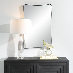 Loudon Vanity Mirror, Black - full-length mirror for creating the illusion of space and light | Image 3 | InSTYLE Home & Rugs