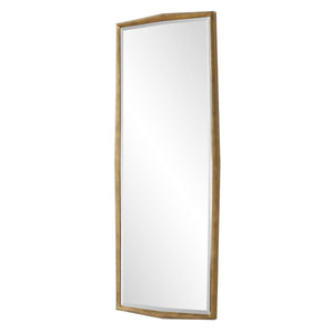 On Point Tall Mirror, Gold - full-length mirror for creating the illusion of space and light | Image 4 | InSTYLE Home & Rugs