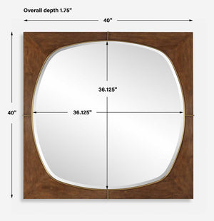 Garonne Square Mirror - full-length mirror for creating the illusion of space and light | Image 6 | InSTYLE Home & Rugs