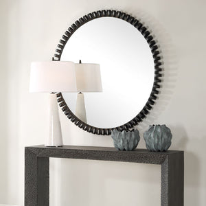 Corona Round Mirror - elegant mirror for adding style and light to any room | Image 3 | InSTYLE Home & Rugs