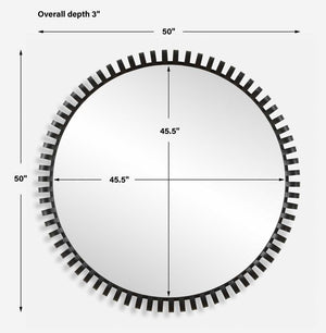 Corona Round Mirror - elegant mirror for adding style and light to any room | Image 6 | InSTYLE Home & Rugs