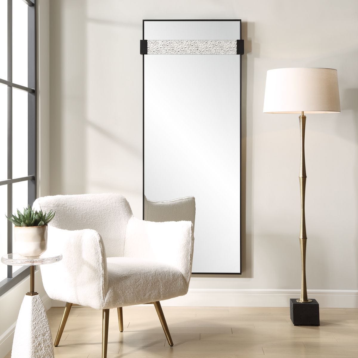 Stratton Mirror - modern mirror with sleek design for contemporary interiors | Image 1 | InSTYLE Home & Rugs