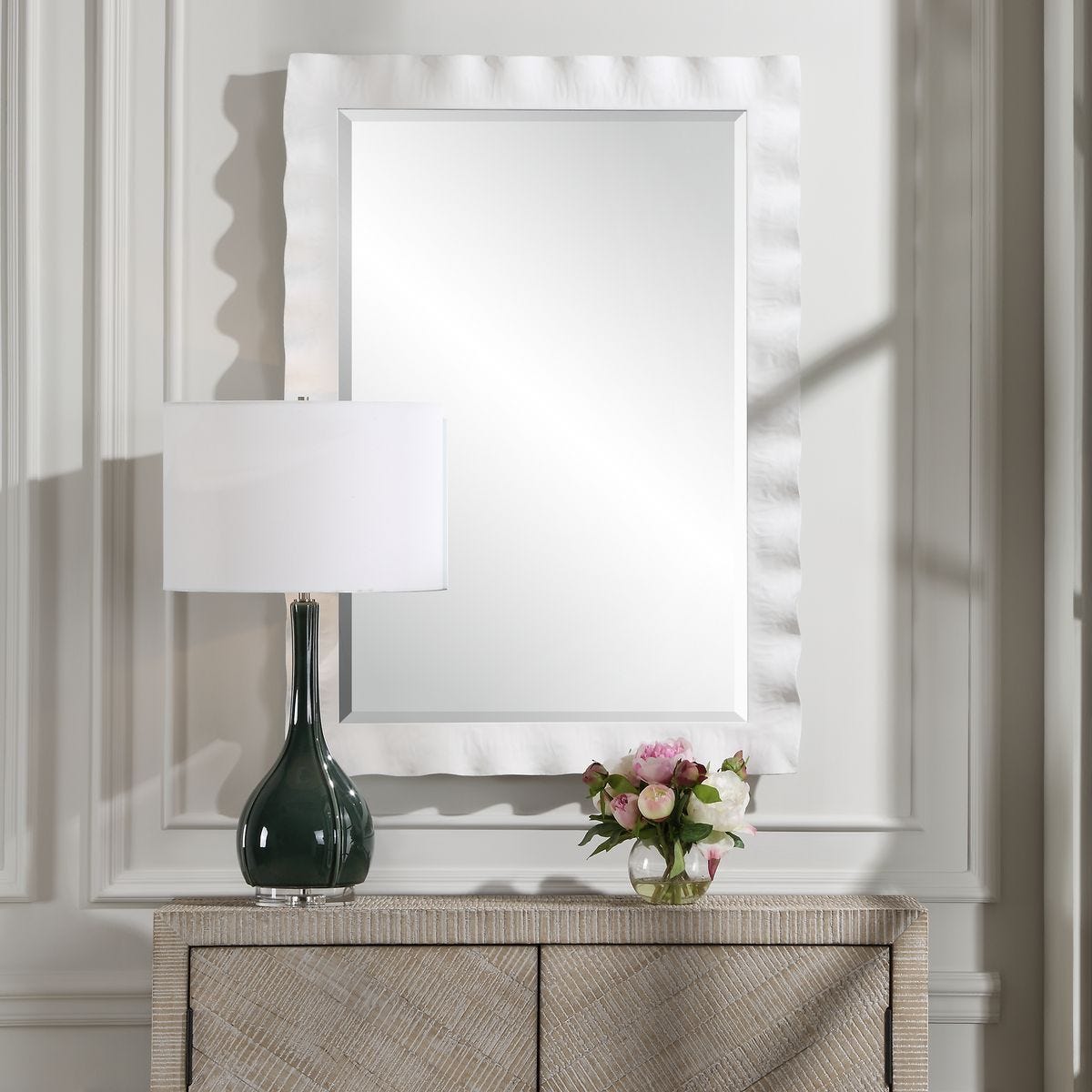 Haya Mirror, White - full-length mirror for creating the illusion of space and light | Image 1 | InSTYLE Home & Rugs