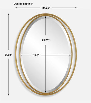Rhodes Oval Mirror - elegant mirror for adding style and light to any room | Image 8 | InSTYLE Home & Rugs