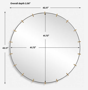 Pali Round Mirror - full-length mirror for creating the illusion of space and light | Image 6 | InSTYLE Home & Rugs