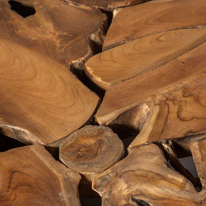 Natura Flow Square Coffee Table — Reclaimed Teak Root - one-of-a-kind square coffee table carved from teak root | Image 7 | InSTYLE Home & Rugs