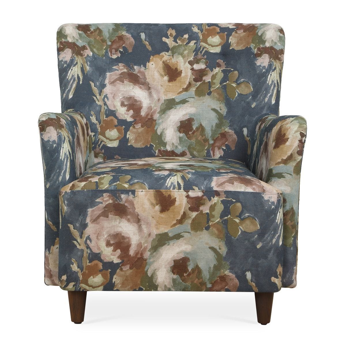 Lainey Armchair, Floral - upholstered armchair with padded comfort | Image 1 | InSTYLE Home & Rugs