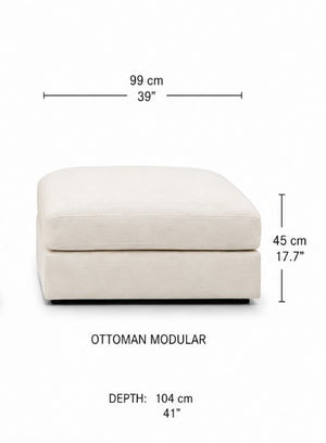 S003 BRAGA MODULE OTTOMAN - perfect footrests with style | Image 3 | InSTYLE Home & Rugs