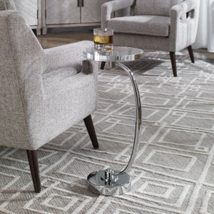 Waveney Drink Table, Nickel - accent tables for living rooms | Image 3 | InSTYLE Home & Rugs