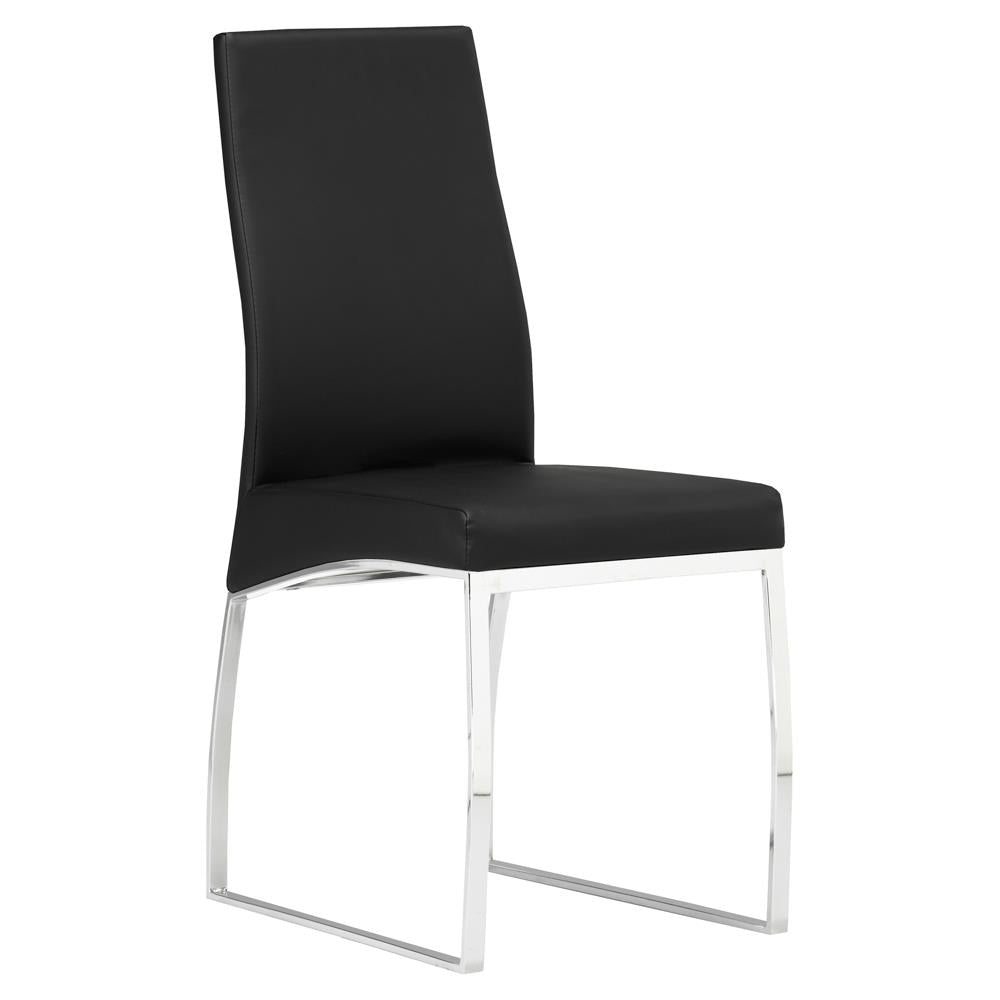 K-CHAIR D Chair GY-6125-Chrome Black PU - durable construction for long-lasting use | Image 1 | InSTYLE Home & Rugs