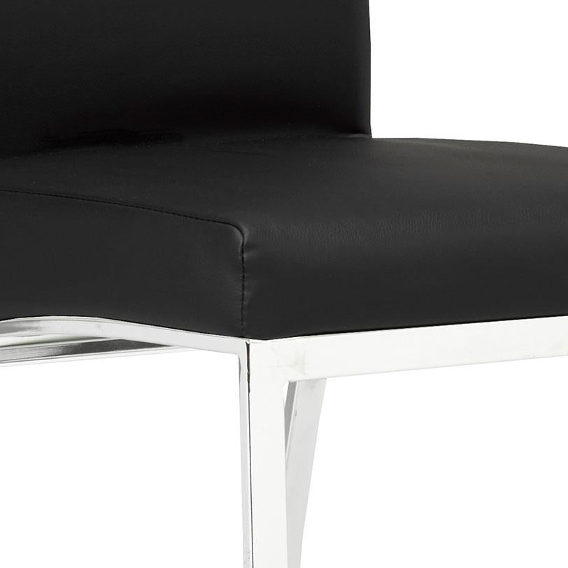 K-CHAIR D Chair GY-6125-Chrome Black PU - durable construction for long-lasting use | Image 2 | InSTYLE Home & Rugs