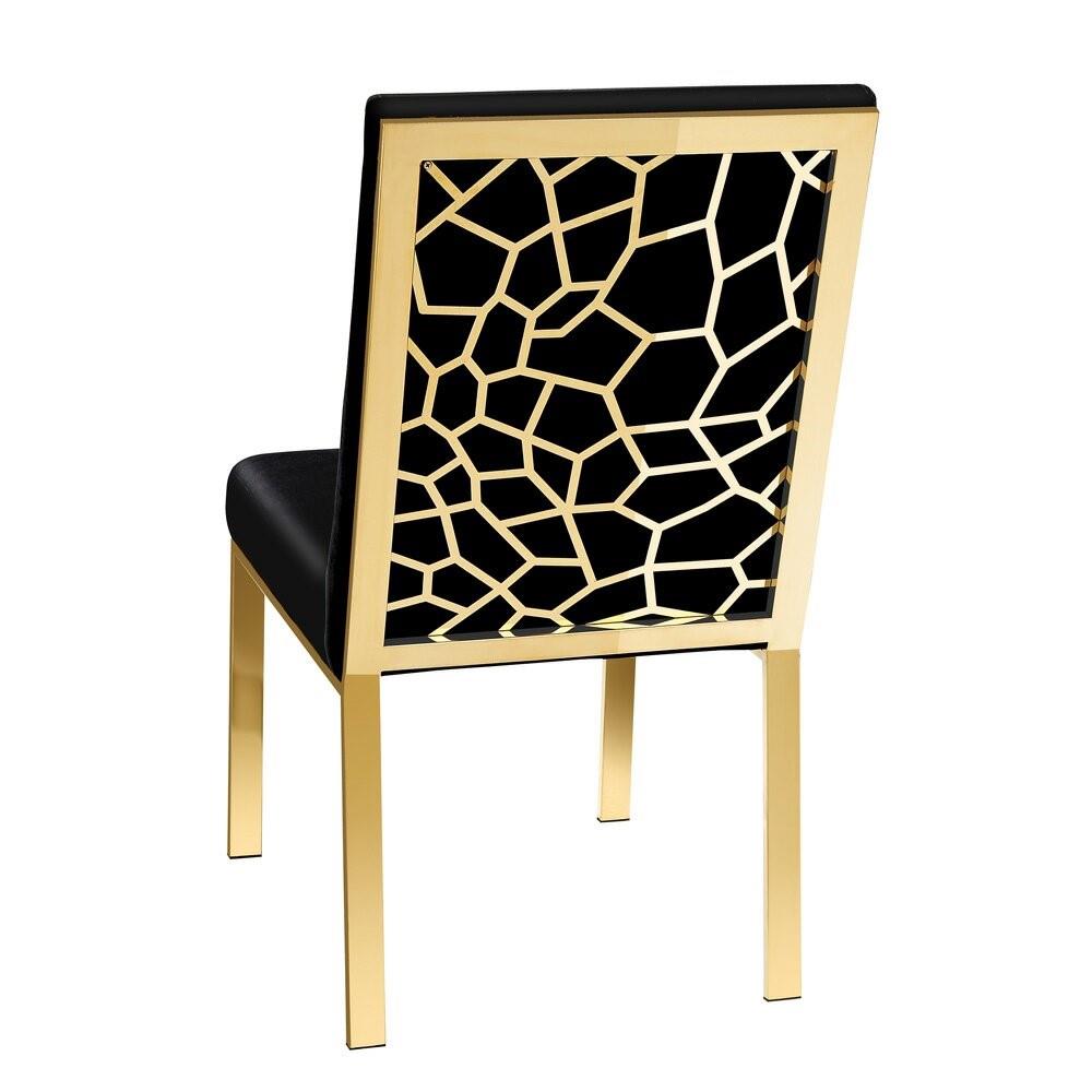Wellington Gold Dining Chair - comfortable dining experience | Image 1 | InSTYLE Home & Rugs