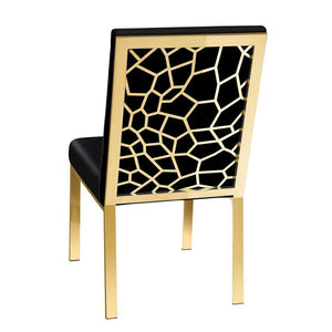 Wellington Gold Dining Chair - comfortable dining experience | Image 1 | InSTYLE Home & Rugs