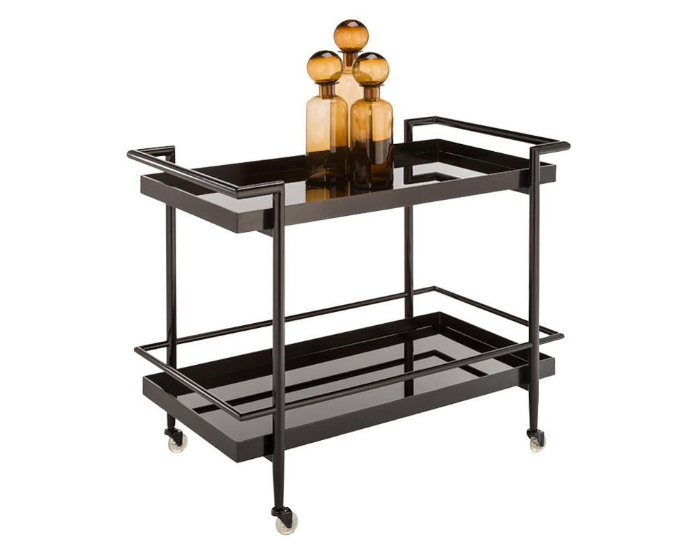 Livingston Bar Cart - perfect storage for drinks and glassware | Image 1 | InSTYLE Home & Rugs