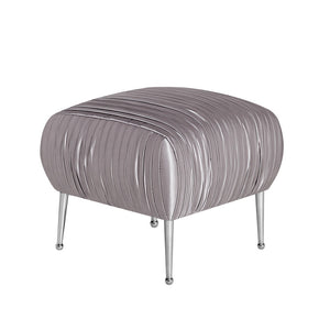 CATALINA Ottoman GY-OT-7993 E.Grey Velvet - perfect footrests with style | Image 1 | InSTYLE Home & Rugs
