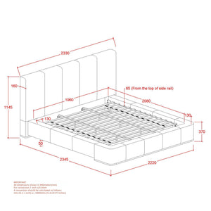 Harrod 78" King Platform Bed - luxurious bed for modern homes | Image 8 | InSTYLE Home & Rugs