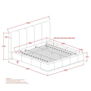 Harrod 78" King Platform Bed - luxurious bed for modern homes | Image 8 | InSTYLE Home & Rugs