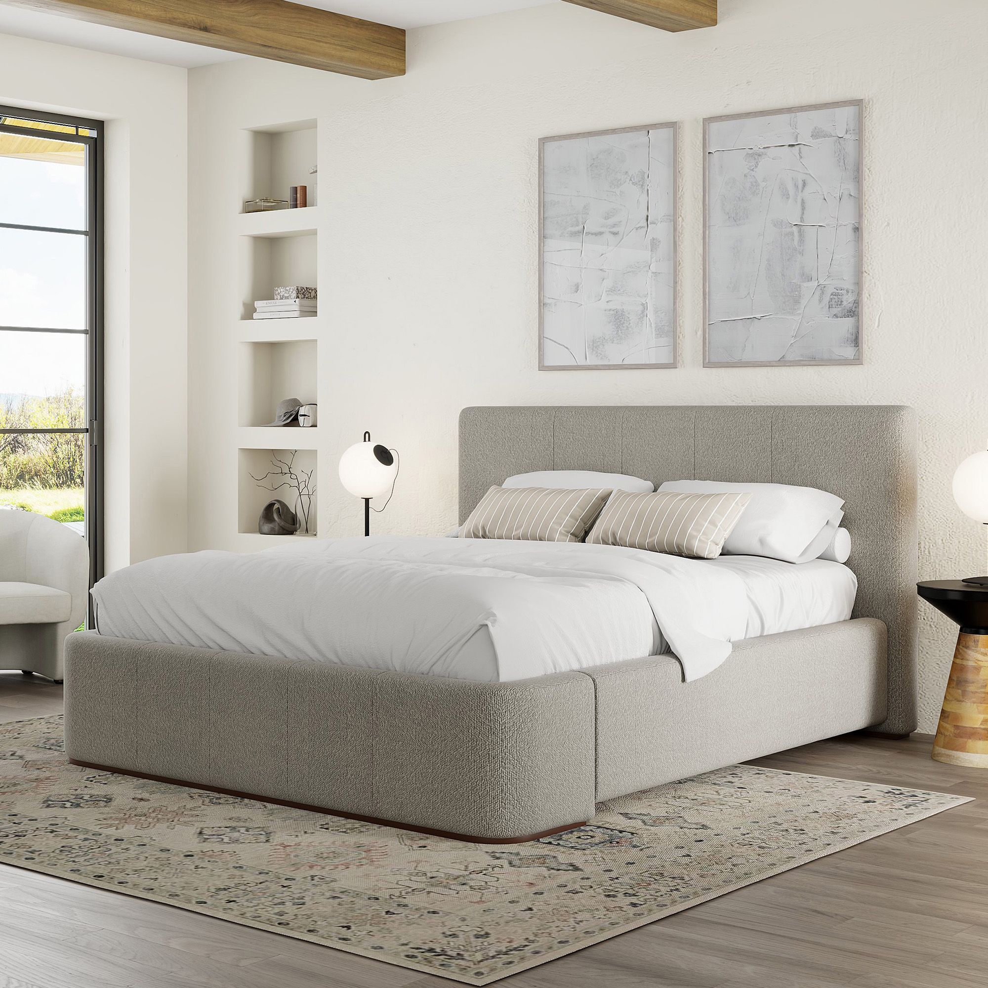 Harrod 60" Queen Platform Bed - comfortable bed for restful sleep | Image 2 | InSTYLE Home & Rugs