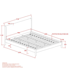 Zoran 78" King Platform Bed - luxurious bed for modern homes | Image 8 | InSTYLE Home & Rugs