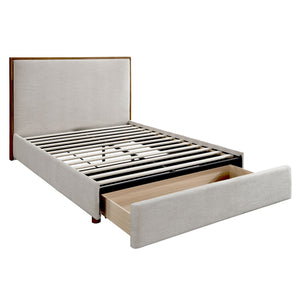 Andover 60" Queen Platform Bed with Drawer - stylish bed for any bedroom | Image 1 | InSTYLE Home & Rugs