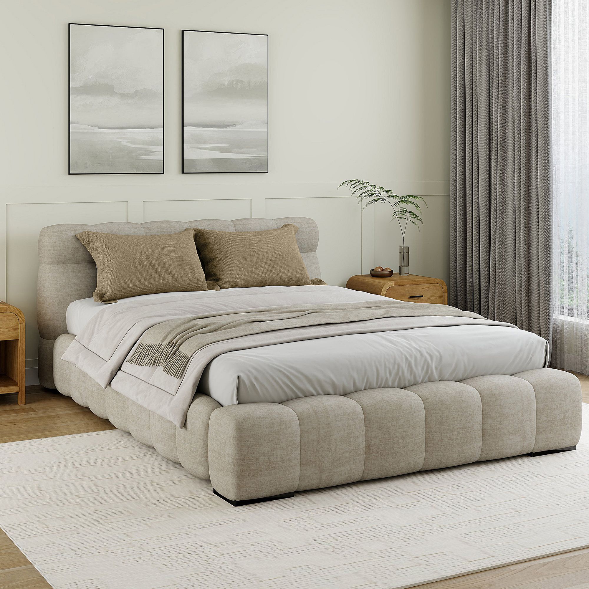 Pasha 60" Queen Platform Bed - stylish bed for any bedroom | Image 2 | InSTYLE Home & Rugs
