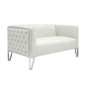 VERMONT Loveseat Ivory - modern ivory loveseat | Image 4 | InSTYLE Home & Rugs