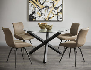 Nona Swivel Chair - comfortable dining experience | Image 6 | InSTYLE Home & Rugs