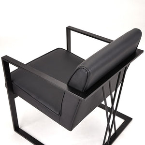 Fairmont Black Accent Chair - compact accent chair for adding personality to any room | Image 6 | InSTYLE Home & Rugs