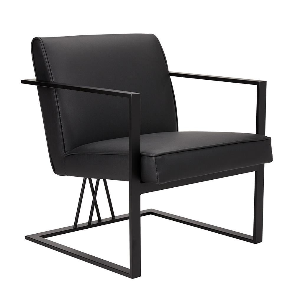Fairmont Black Accent Chair - compact accent chair for adding personality to any room | Image 1 | InSTYLE Home & Rugs