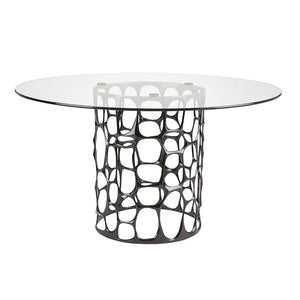 Mario Black Dining Table - elegant seating for dining areas | Image 1 | InSTYLE Home & Rugs
