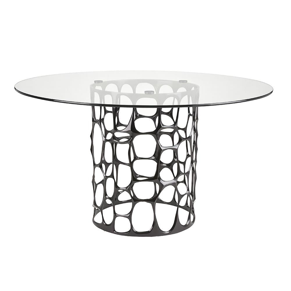 Mario Black Dining Table - elegant seating for dining areas | Image 1 | InSTYLE Home & Rugs