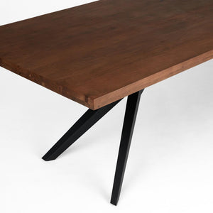 Dining Wood Top Straight Edge Solid Wood (2.5+2.0cm) Airloft Legs | InSTYLE Home & Rugs