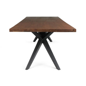 Dining Wood Top Straight Edge Solid Wood (2.5+2.0cm) Airloft Legs | InSTYLE Home & Rugs