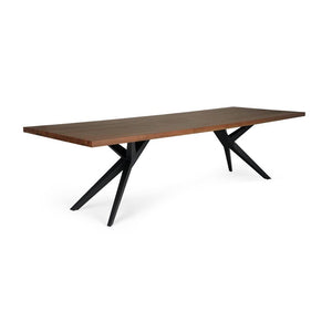 Dining Wood Top Straight Edge Solid Wood (2.5+2.0cm) Airloft Legs | InSTYLE Home & Rugs