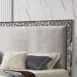 WELLINGTON KING BED GY-BED-8503K E-Grey Velvet - comfortable bed for restful sleep | Image 2 | InSTYLE Home & Rugs