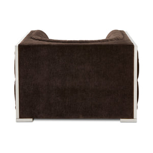 BERGEN chair GY-AC-8527 Contessa-Java color polished steel finish - perfect for creating cozy seating areas in your living space | Image 4 | InSTYLE Home & Rugs