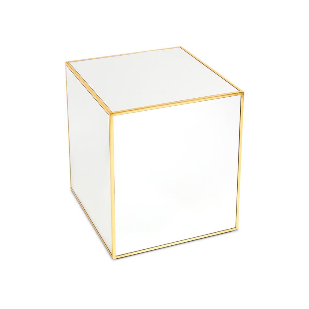 Mirror Cube/Side Table GY-ET-1362 Antique Gold Foiling BIG size - available in a variety of materials and styles | Image 1 | InSTYLE Home & Rugs