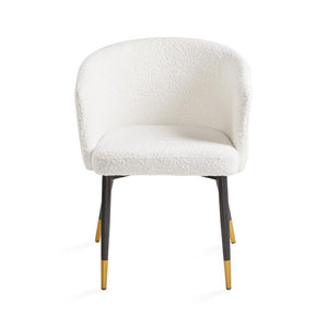 JORDAN CHAIR Morgan ashfield fabric black legs gold caps | InSTYLE Home & Rugs