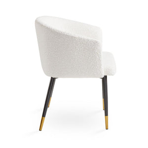 JORDAN CHAIR Morgan ashfield fabric black legs gold caps | InSTYLE Home & Rugs