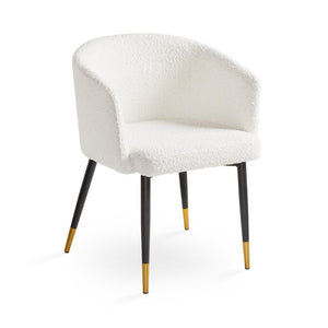 JORDAN CHAIR Morgan ashfield fabric black legs gold caps | InSTYLE Home & Rugs
