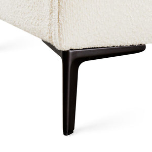 FLORIAN Chair Boucle Fur Fabric Black Legs | InSTYLE Home & Rugs