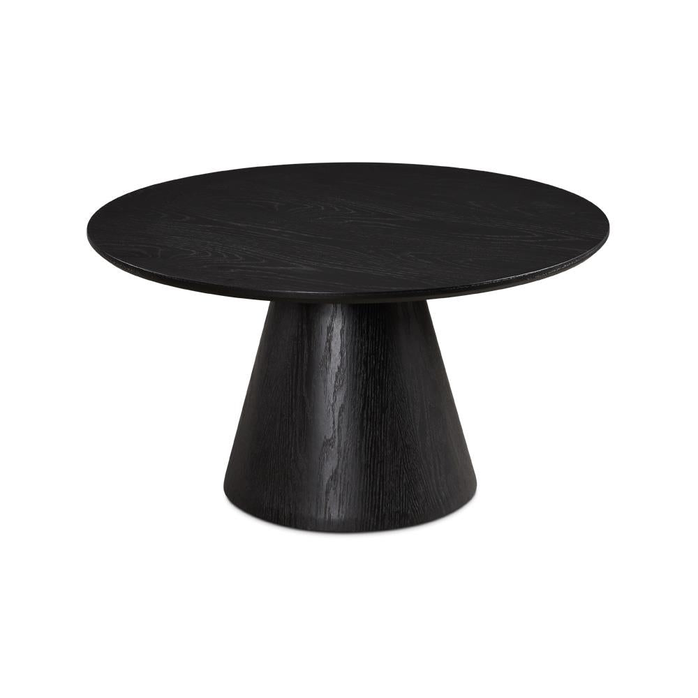 JAGGER BLACK Coffee Table with Wood Top - stylish tables for living rooms | Image 1 | InSTYLE Home & Rugs