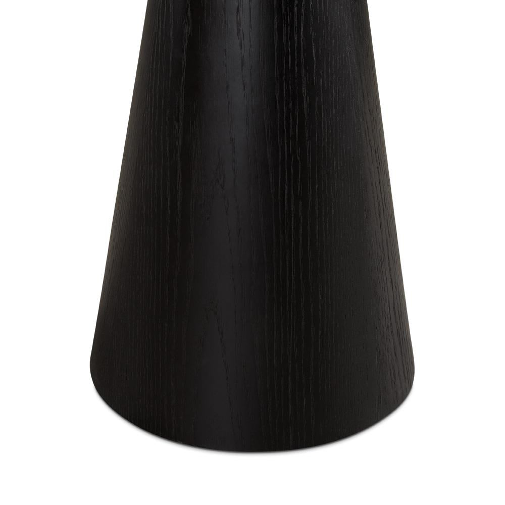 JAGGER BLACK End Table with Wood Top - contemporary end table for sofas | Image 2 | InSTYLE Home & Rugs