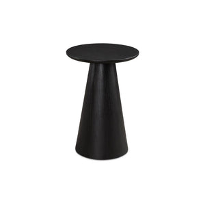 JAGGER BLACK End Table with Wood Top - contemporary end table for sofas | Image 1 | InSTYLE Home & Rugs