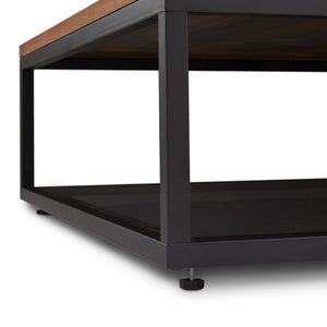 CLIFFORD Coffee Table 101..5 cm Walnut veneer top Grey bottom shelf | InSTYLE Home & Rugs