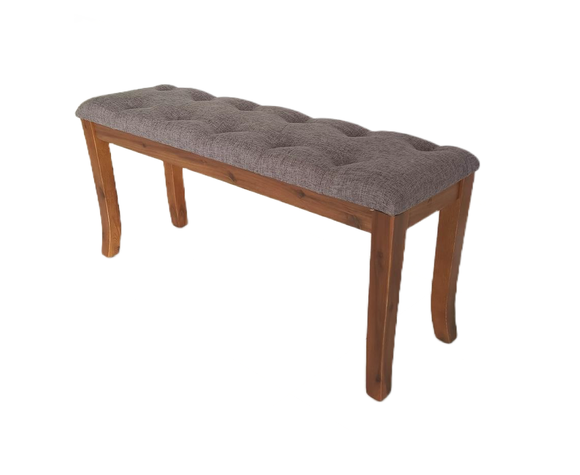 VENICE Bench Slate color fabric - durable bench with modern style | Image 2 | InSTYLE Home & Rugs